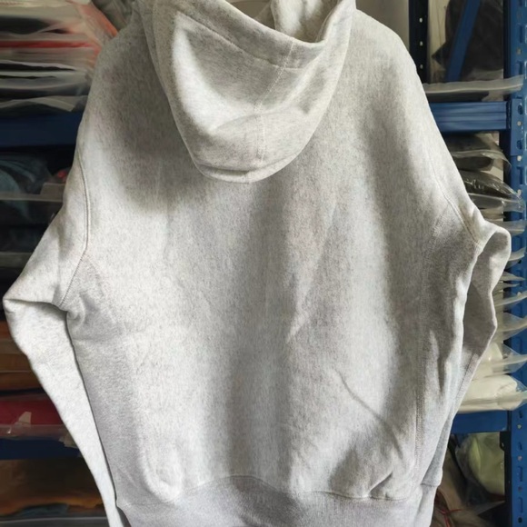 Supreme Light Gray Hoodie with Red Graphic - Picture 2 of 7
